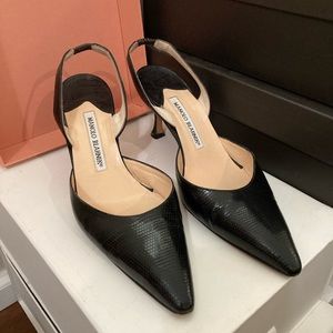 Manolo Blahnik Slingback Heels 37.5